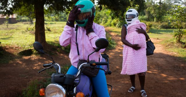 Where the Taxis Are Motorcycles, and the Drivers Are Women