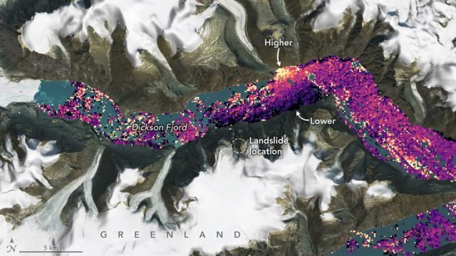 SWOT Satellite Observes Seismic Tsunami Event in Greenland’s Dickson Fjord