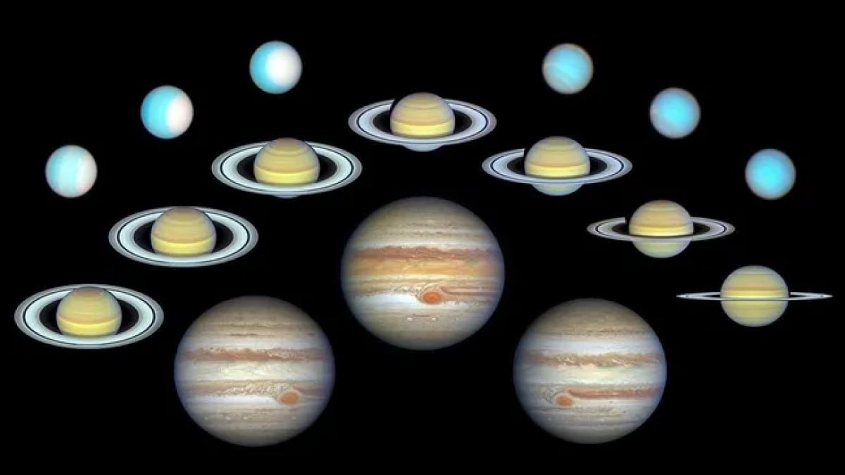 Hubble Telescope Documents 10 Years of Dramatic Changes on Outer Planets