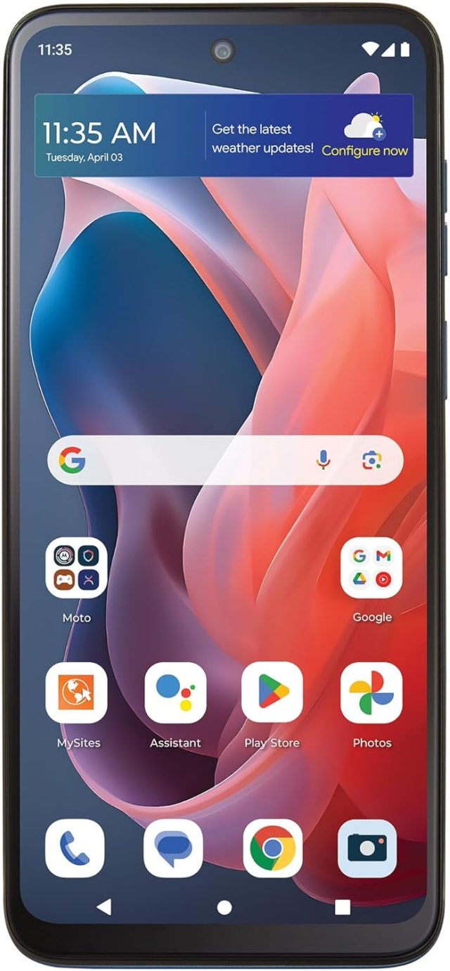 Simple Mobile | Motorola Moto g Play 2024 | Locked | 64GB | 5000mAh Battery | 50MP Quad Pixel Camera | 6.5-in. HD+ 90Hz Display | Sapphire Blue