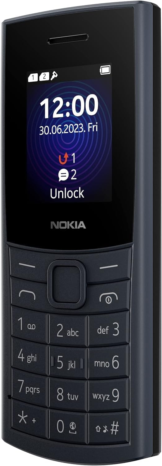 Nokia 110 4G | Dual SIM | GSM Unlocked Mobile Phone | Volte | Blue | International Version | Not AT&T/Cricket/Verizon Compatible