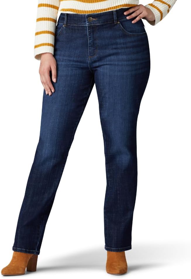 Lee Women’s Plus Size Relaxed Fit Straight Leg Jean