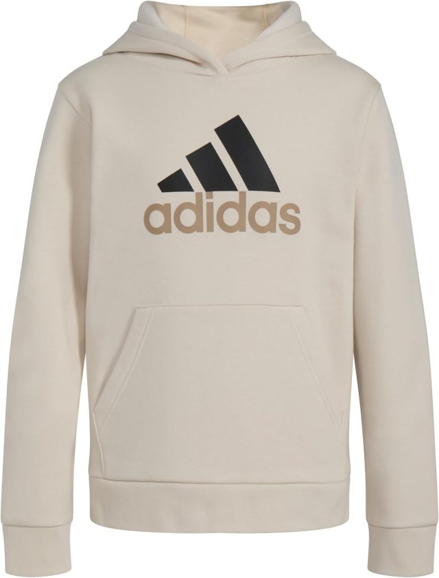 adidas Boys’ Long Sleeve Fleece Pullover Hoodie