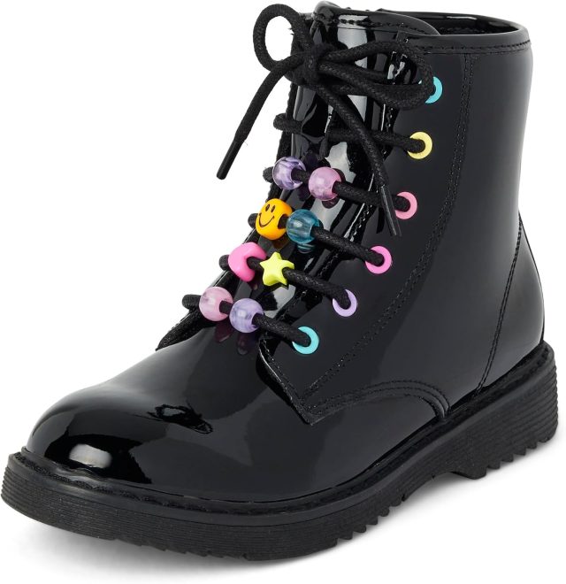 The Children’s Place Girls’ Lace Up Combat Boot