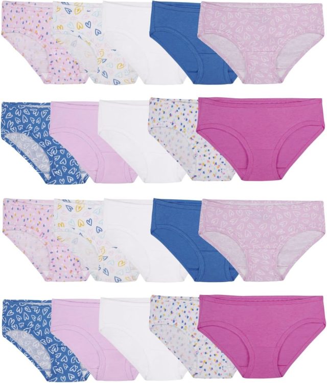 Fruit of the Loom Girls’ Cotton Hipster Underwear