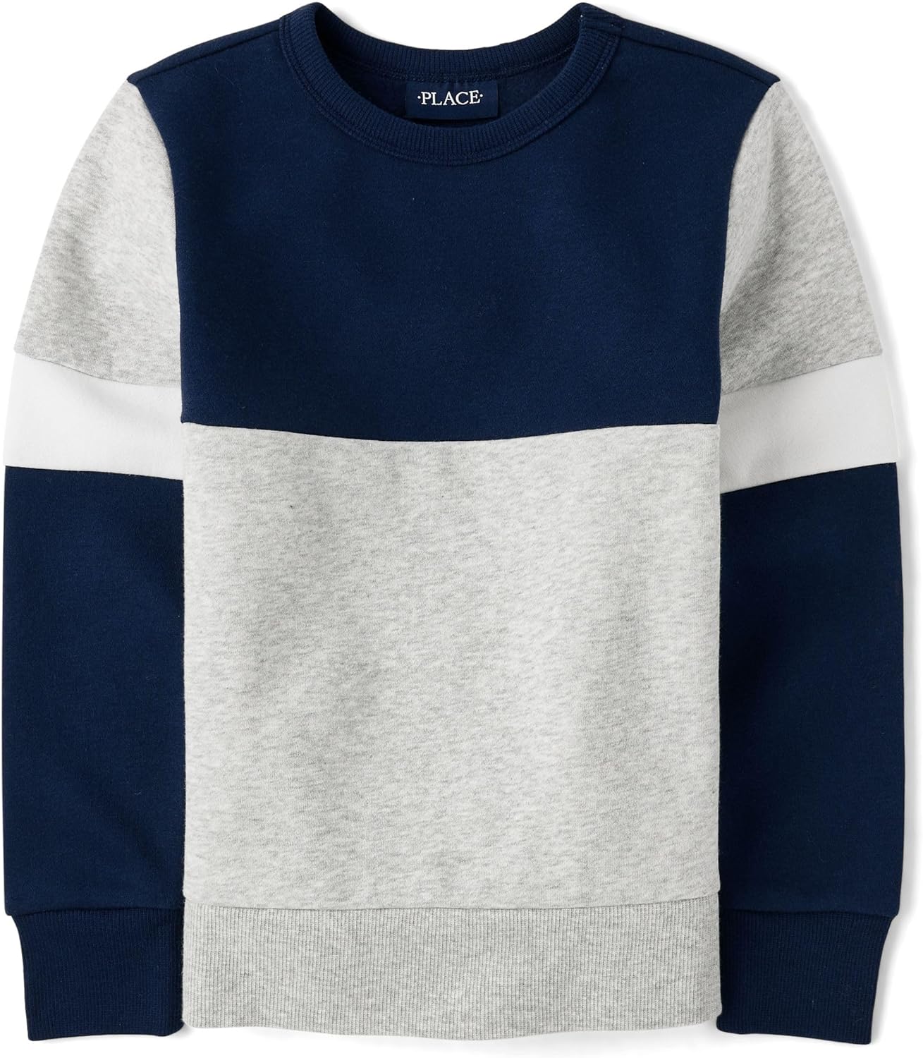 The Children’s Place Boys’ Long Sleeve Crew Neck Pullover Sweater