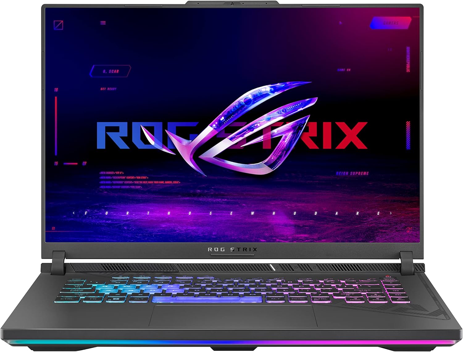 ASUS ROG Strix G16 (2024) Gaming Laptop, 16” 16:10 FHD 165Hz Display, NVIDIA® GeForce RTX™ 4060, Intel Core i7-13650HX, 16GB DDR5, 1TB PCIe Gen4 SSD, Wi-Fi 6E, Windows 11, G614JV-AS74