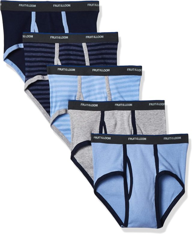 Fruit of the Loom Boys’ Fashion Brief (Pack of 5)