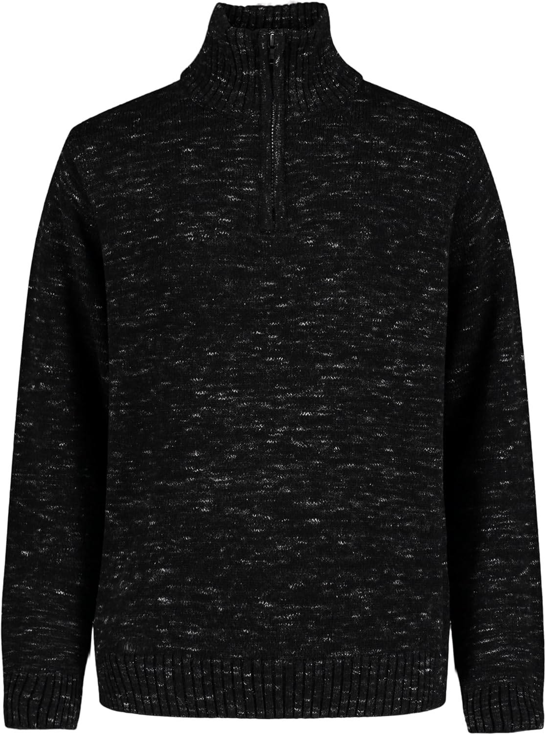 Calvin Klein Boys’ Half Zip Pullover Sweater, Ribbed Neckline & Logo Detailing