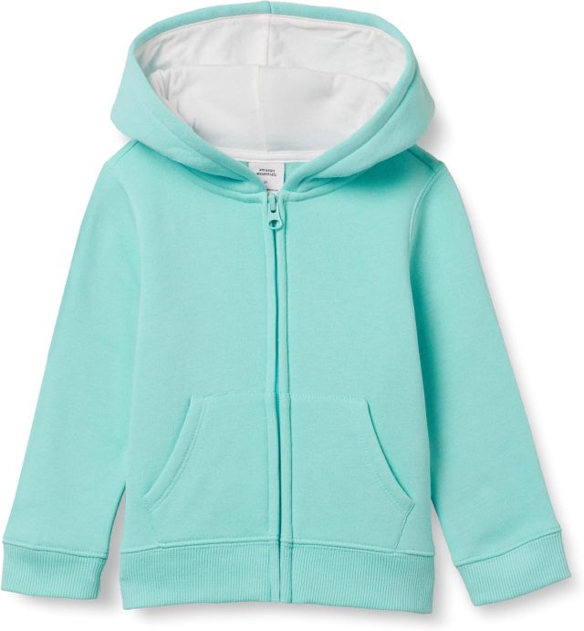 Amazon Essentials Girls and Toddlers’ Fleece Zip-Up Hoodie Sweatshirt