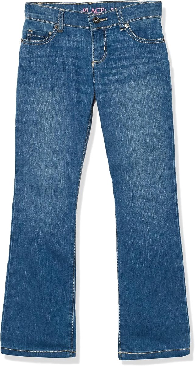 The Children’s Place Girls’ Basic Bootcut Jeans