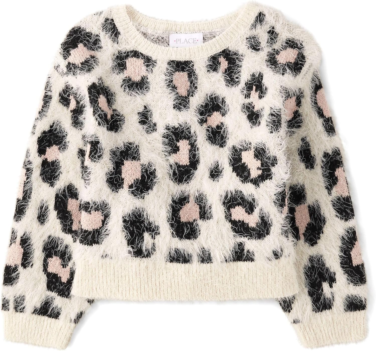 The Children’s Place Girls’ Long Sleeve Crew Neck Pullover Sweater