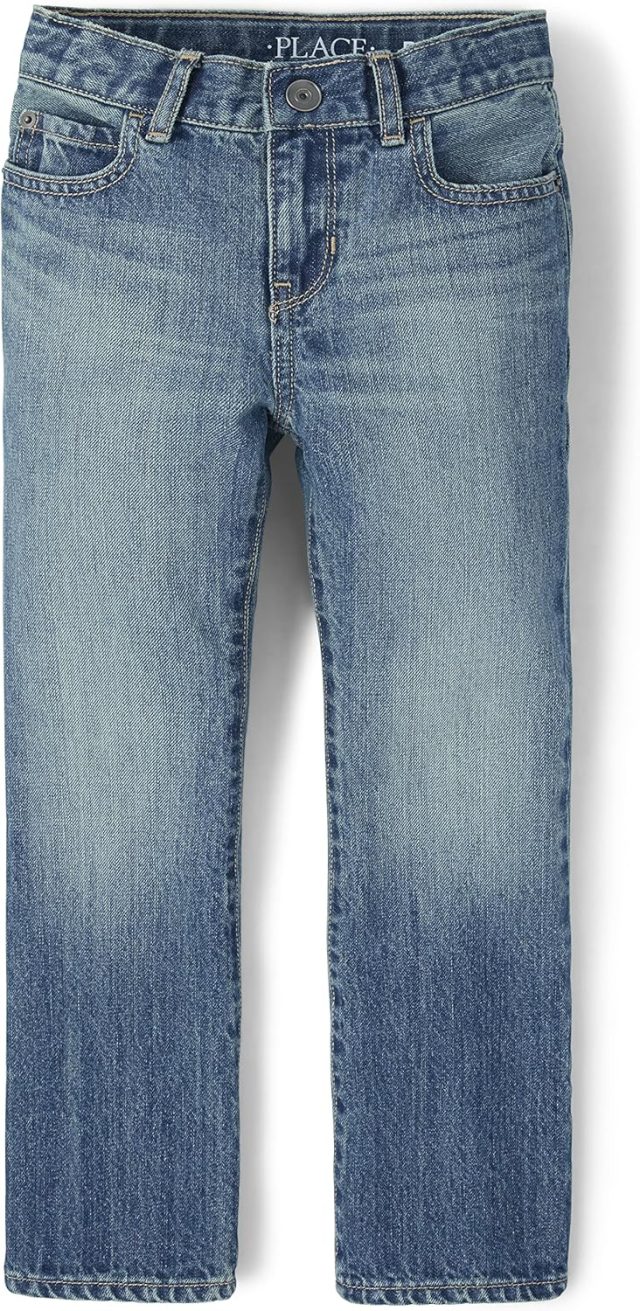 The Children’s Place Boys’ Basic Bootcut Jeans