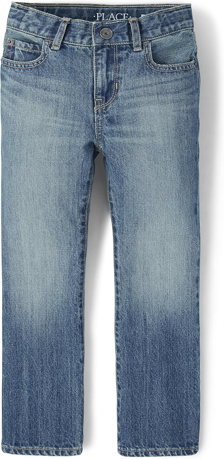 The Children’s Place Boys’ Basic Bootcut Jeans