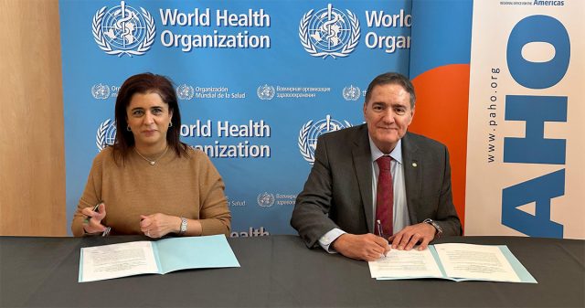 WHO EMRO | WHO’s Region of the Americas and Eastern Mediterranean Region sign an agreement to enhance access to medicines | News