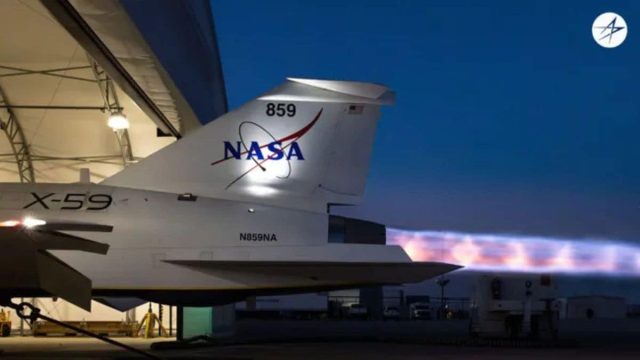 NASA’s X-59 Jet Conducts Afterburner Test for Supersonic Flight Performance