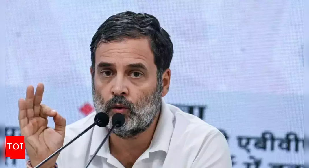 Rahul Gandhi’s attack on media result of frustration: BJP | India News – The Times of India