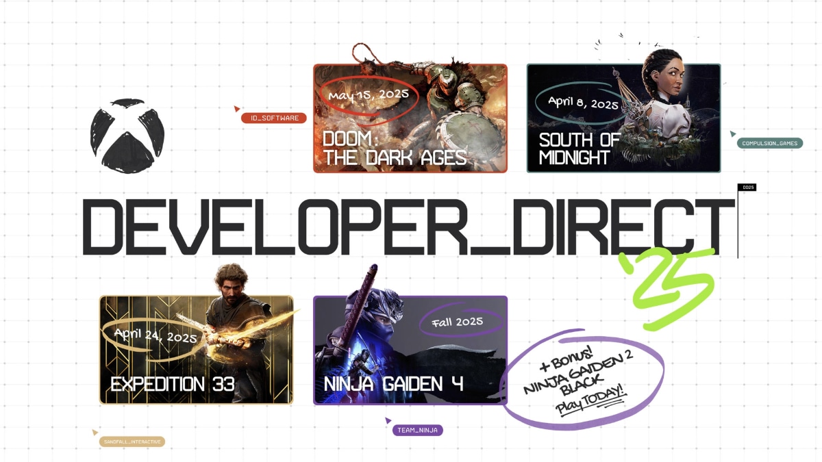 Xbox Developer Direct 2025: Ninja Gaiden 4 Announced, Doom: The Dark Ages Gets Release Date and More