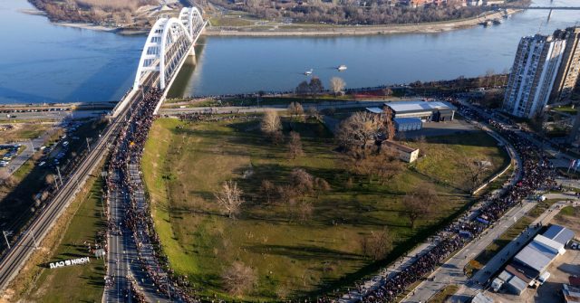 Serbian State Media Shift Tune in Coverage of Huge Protests, Testing Leader