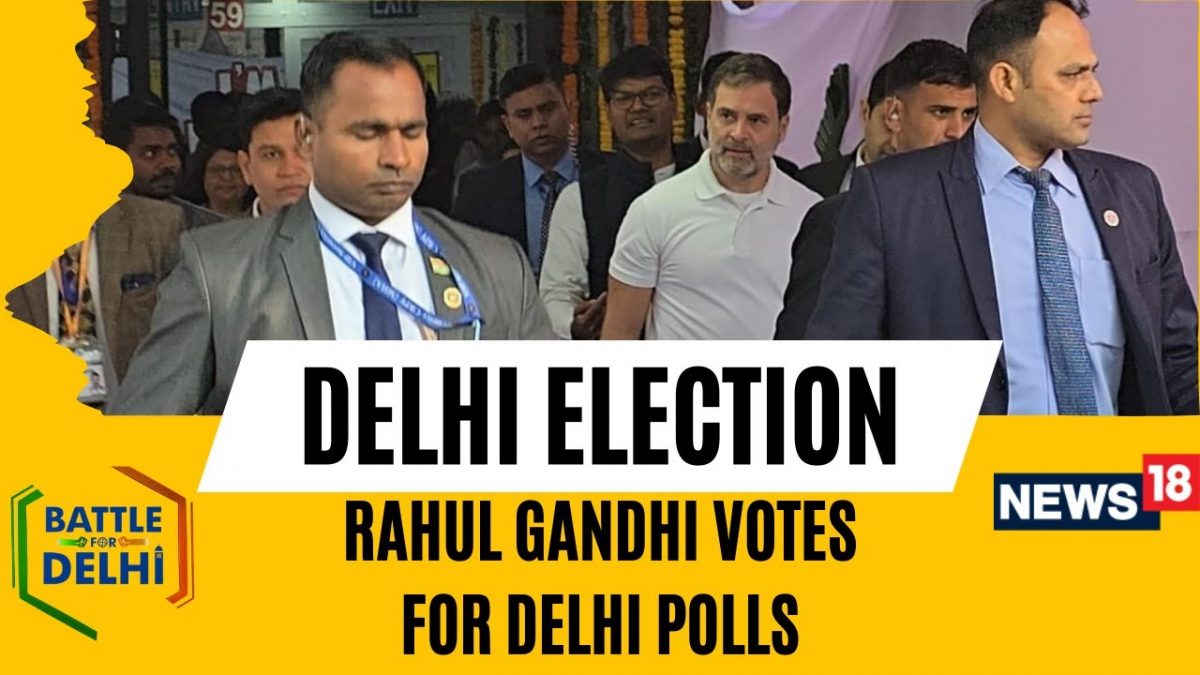 Delhi Elections 2025 | LoP Rahul Gandhi Casts His Vote | Congress Vs BJP Vs AAP | Delhi Polls