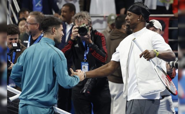 Carlos Alcaraz Beats Martin Cilic Then Takes On NBA’s Jimmy Butler