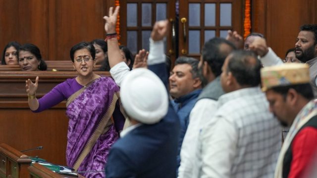 12 AAP MLAs, Including Atishi, Suspended For Raising Slogans During L-G’s Address In Delhi Assembly