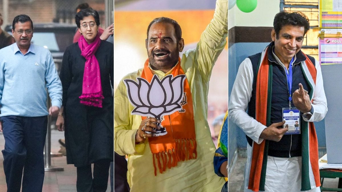 Delhi Election Results 2025: Kejriwal & Atishi Trailing; Parvesh Leads In New Delhi | Key Contests