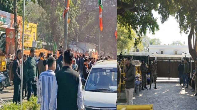 Delhi Election Results: ‘Jai Shri Ram’ Chants At Parvesh Verma’s House Met By Silence At Neighbour Arvind Kejriwal’s