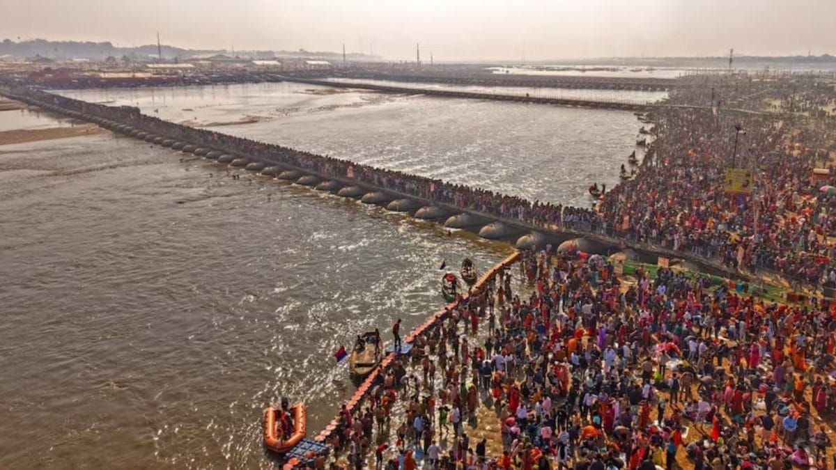 Maha Kumbh: Anurag Thakur, Wife Take Holy Dip in Sangam