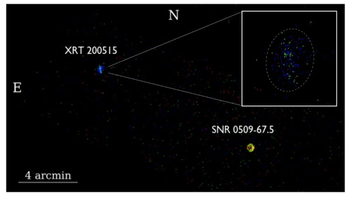 Unusual X-ray Flash in Large Magellanic Cloud Puzzles Astronomers