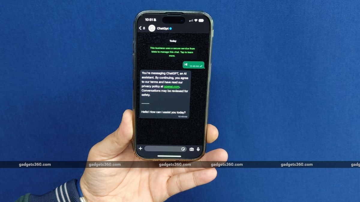 ChatGPT on WhatsApp Gets Upgraded to Support Images and Voice Messages as Input