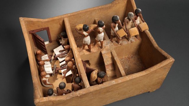 Wooden Diorama of Granary and Scribes Found in Ancient Egyptian Tomb of Meketre