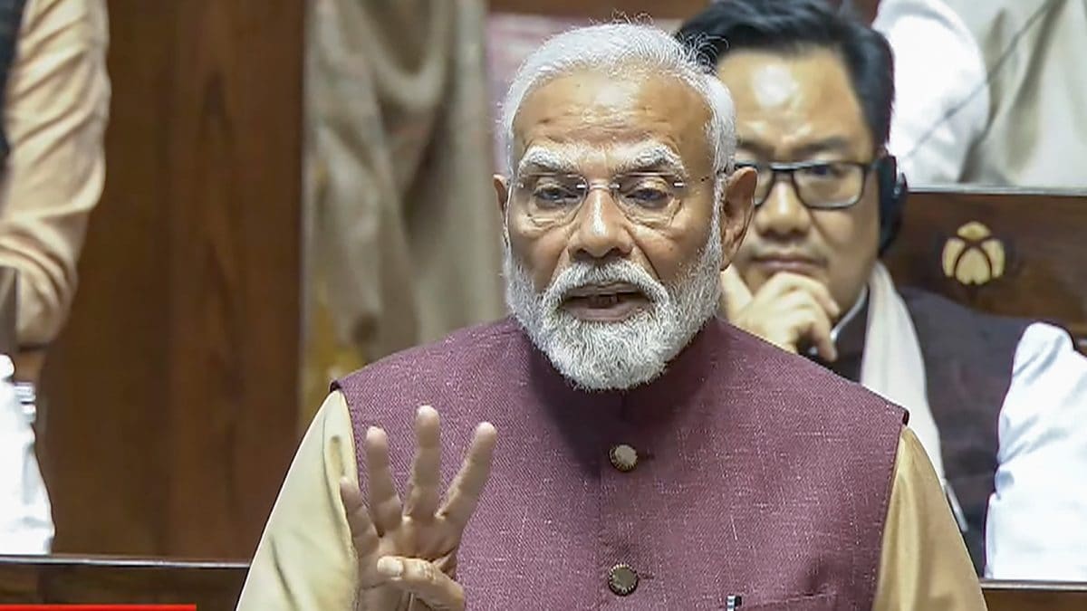 ‘Banned Dev Anand, Kishore Kumar’: PM Modi Targets Congress Over Emergency In Rajya Sabha