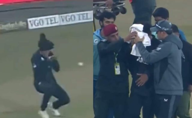 New Zealand’s Rachin Ravindra Suffers Serious Injury, Walks Off The Ground With Bleeding Head. Video