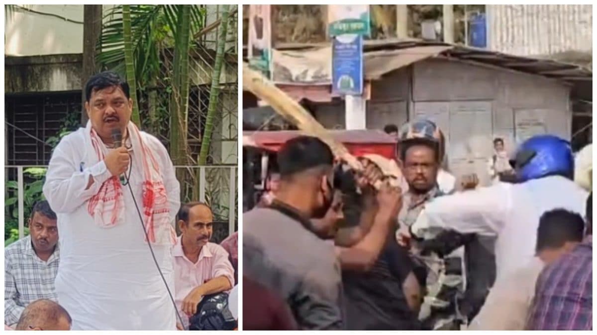 Assam: Masked Men Assault Congress MP Rakibul Hussain With Cricket Bats | Video