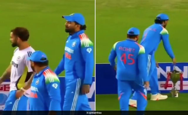 Virat Kohli, Rohit Sharma, KL Rahul Forget India’s ODI Series Trophy. Brain Fade Moment Is Viral