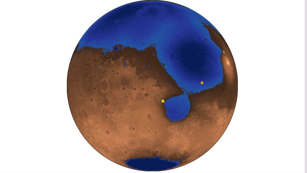 Ancient Martian Ocean Shoreline Discovered Beneath Surface by Zhurong Rover