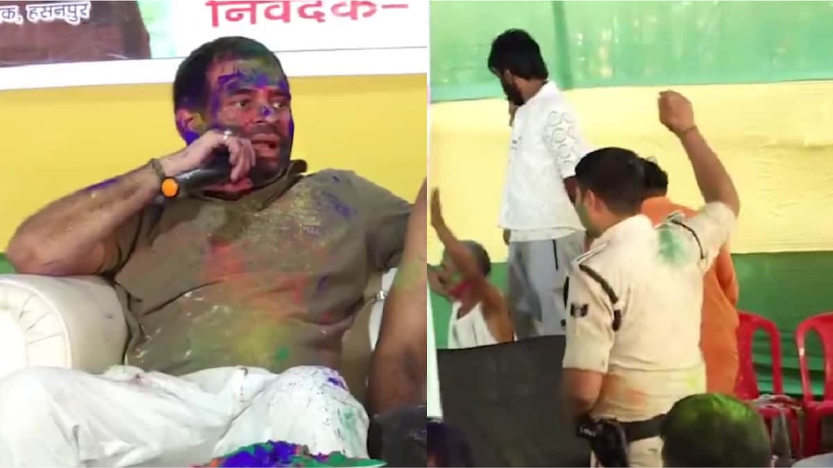 ‘Thumka Lagao…’: Tej Pratap Yadav Threatens To Suspend Cops At Holi Event, Sparks Row | Video