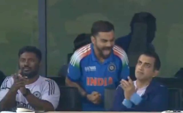 Virat Kohli Can’t Keep Calm As Hardik Pandya’s Late Cameo Guides India To Champions Trophy 2025 Final – Watch