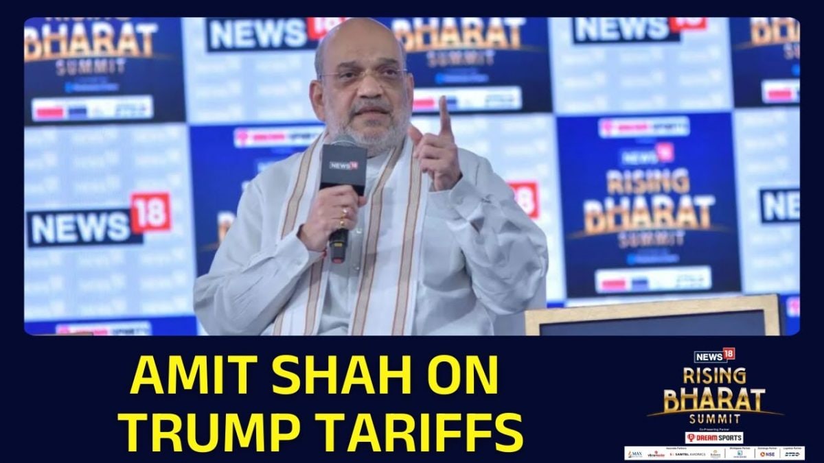 Amit Shah Says Indians Won’t Panic Because Of Donald Trump’s Tariffs | Rising Bharat Summit 2025