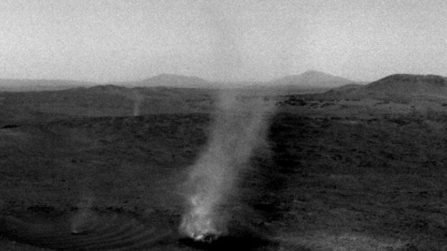 NASA’s Perseverance Rover Captures One Dust Devil Devouring Another