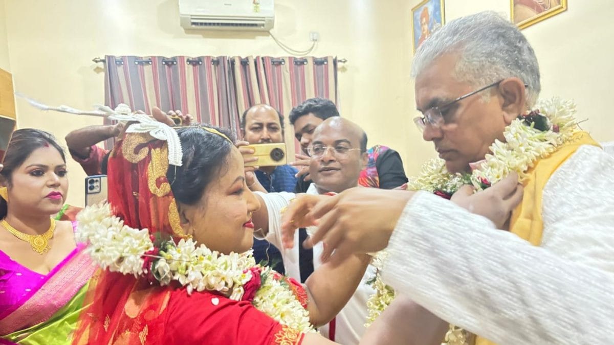 BJP’s Dilip Ghosh Marries Party Colleague Rinku Majumdar | See Photos