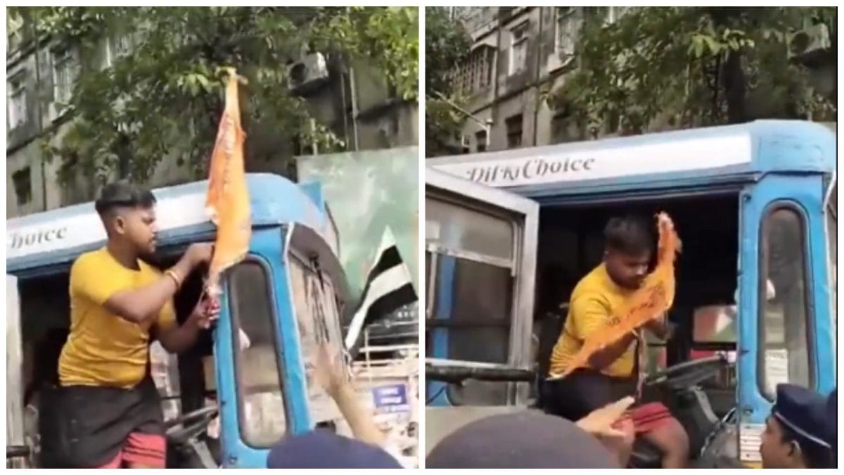 BJP Alleges Saffron Flag Removed Forcefully From Bus In Kolkata, Police React