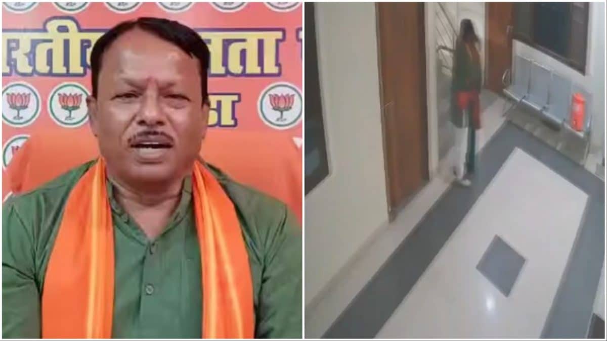 BJP’s Gonda Chief Engages In ‘Inappropriate’ Act With Woman On Camera, Served Notice