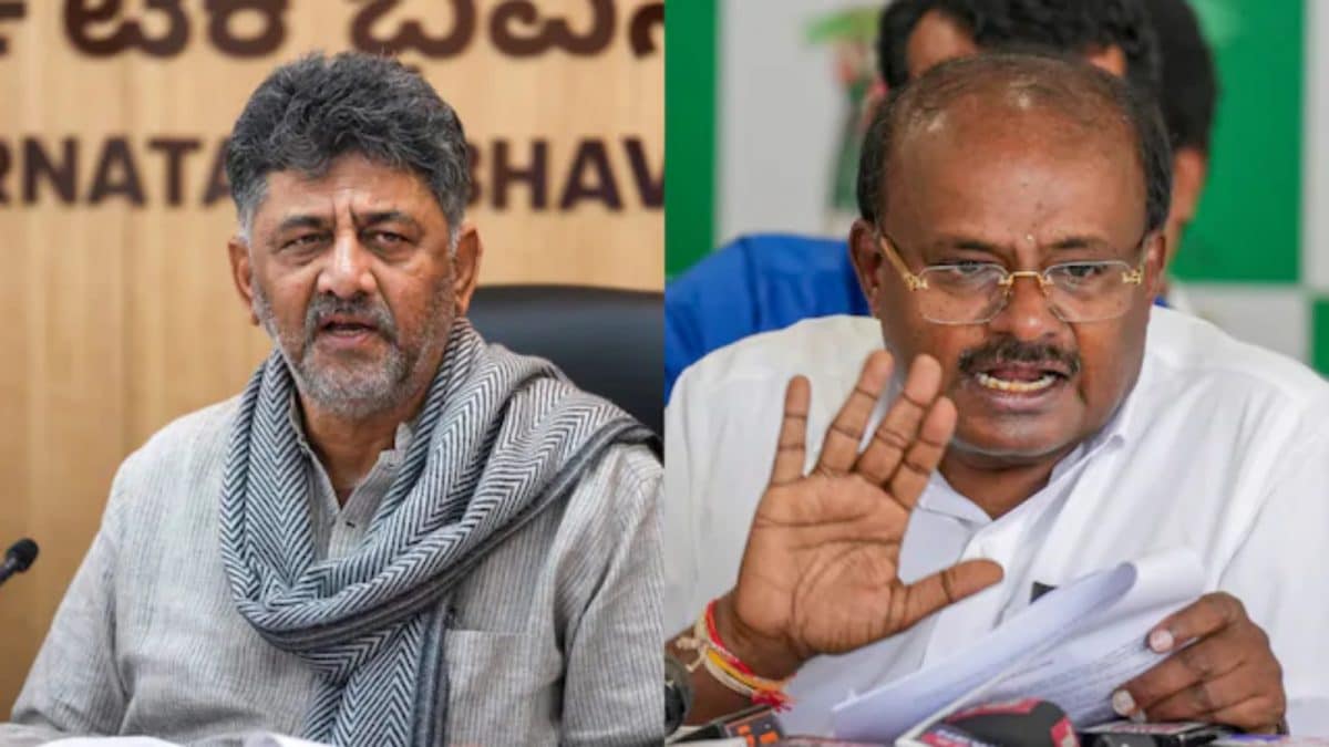 Shivakumar Attacks Kumaraswamy Over Ranya Rao ED Tip-Off Charge