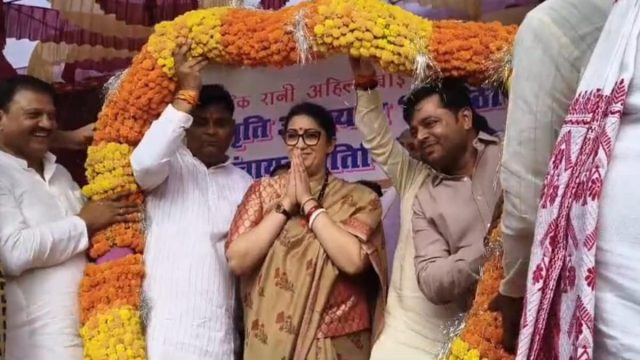 Smriti Irani’s Visit To Amethi Ahead Of Panchayat Polls ‘Sets Tone For 2029’