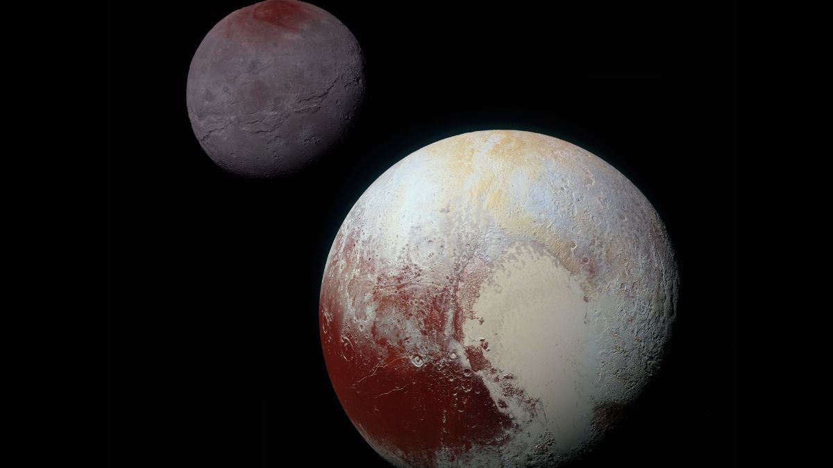 JWST Reveals Pluto’s Haze Cools Atmosphere, Paints Charon’s Poles Red