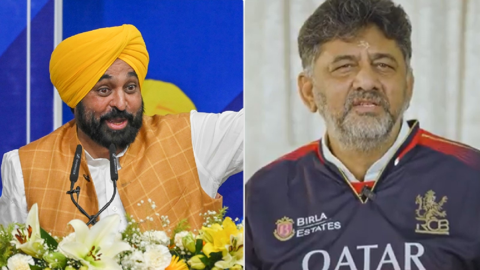 Punjab’s Bhagwant Mann, Karnataka’s DK Shivakumar Go Full Fanboy Before IPL Final